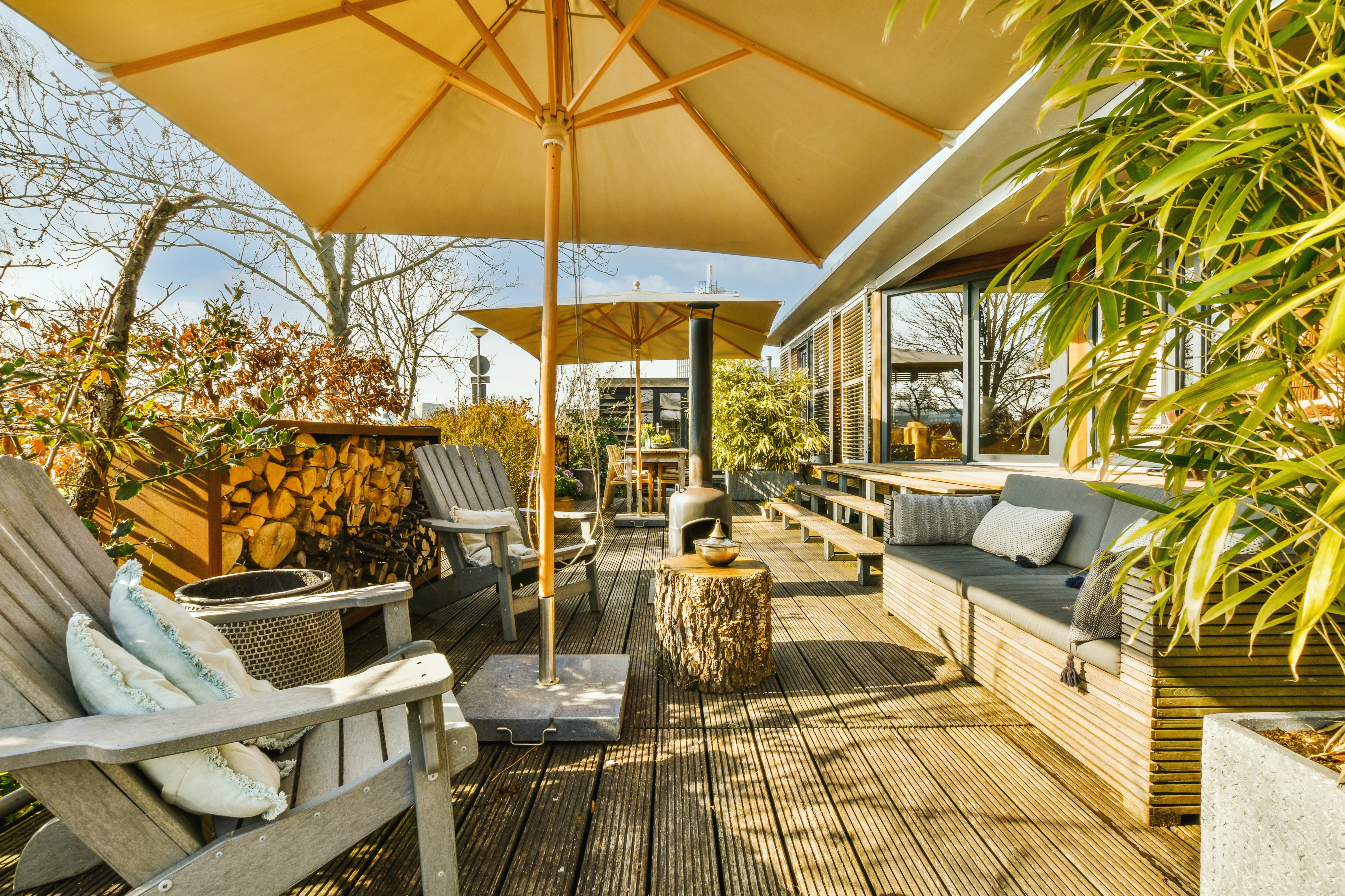 Terrasse mit Insektenschutz